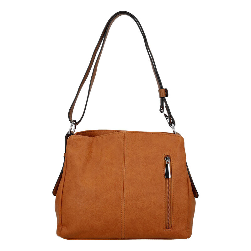 JGL Trendy dámská koženková crossbody kabelka Julianna, hnědá
