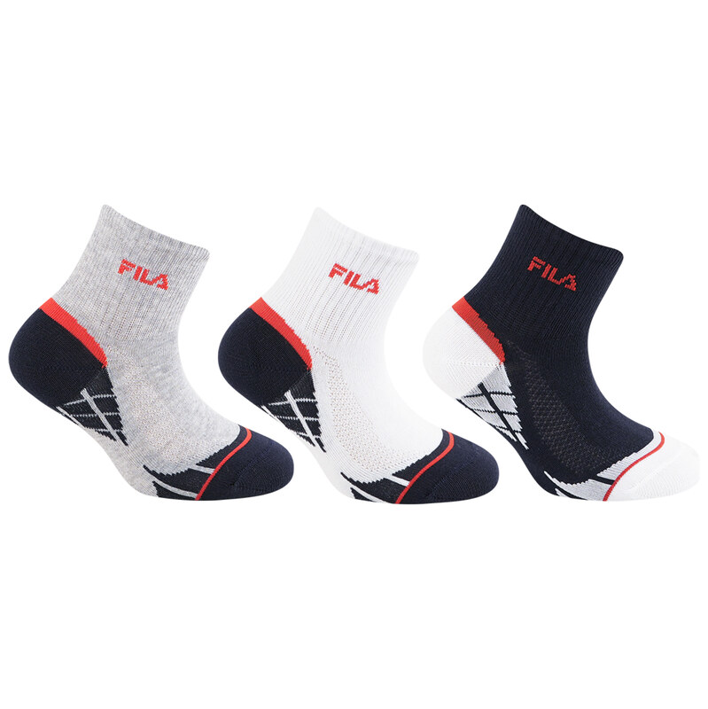 Ponožky FILA Junior Boy Quarter White 31-34