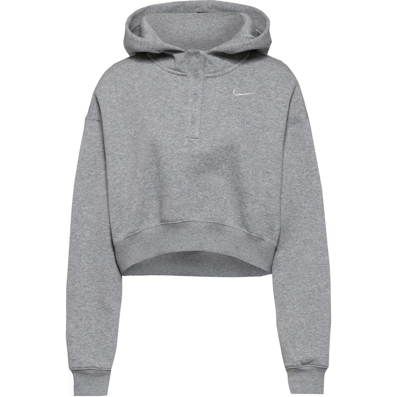 Nike Sportswear Mikina 'Phnx Flc' šedá / bílá