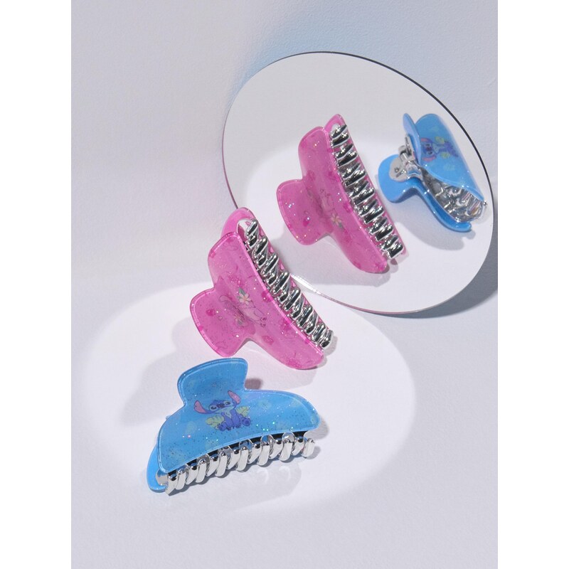 Sinsay - Sada sponek do vlasů Lilo & Stitch 2 pack - vícebarevná