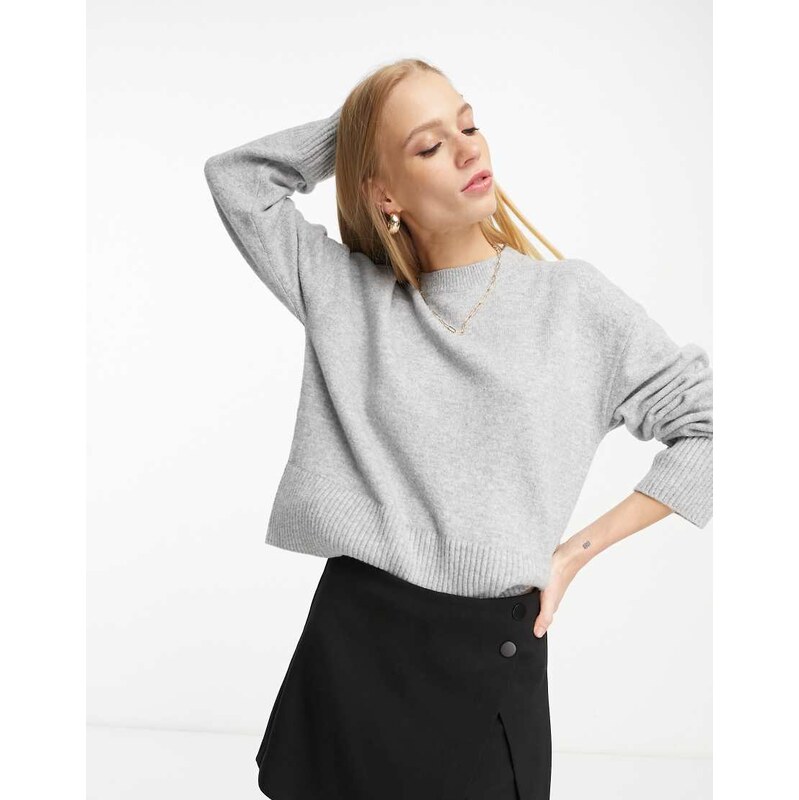 & Other Stories crew neck jumper in grey 115379537