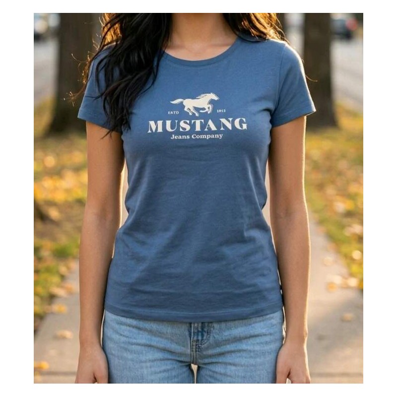 MUSTANG triko modré, S