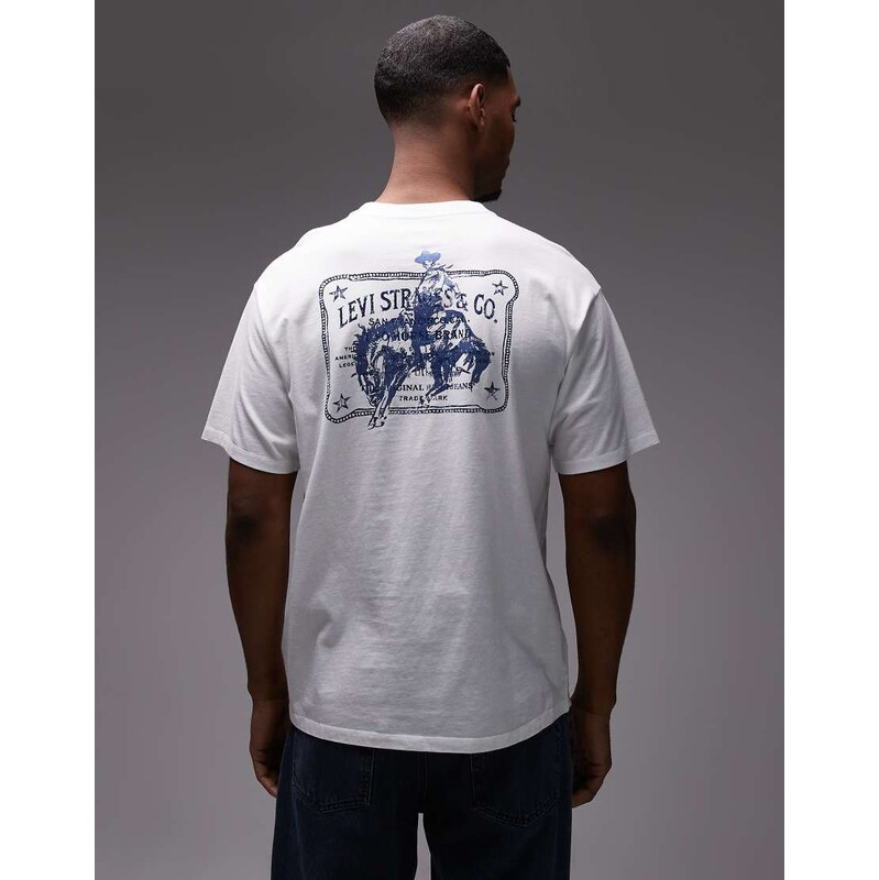 Levis western back graphic vintage fit t-shirt in white