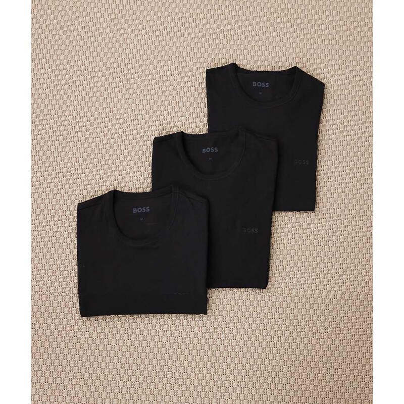 BOSS Orange BOSS Bodywear 3 pack t-shirt in black