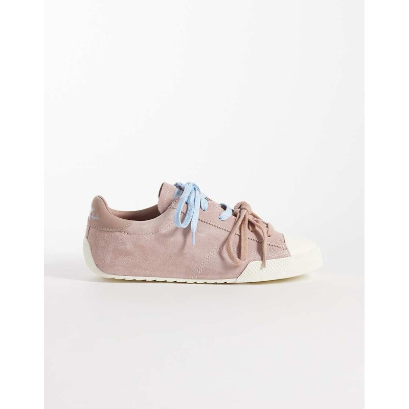 Converse Chuck Taylor Lo trainers with double lace in pink