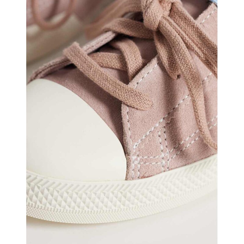 Converse Chuck Taylor Lo trainers with double lace in pink