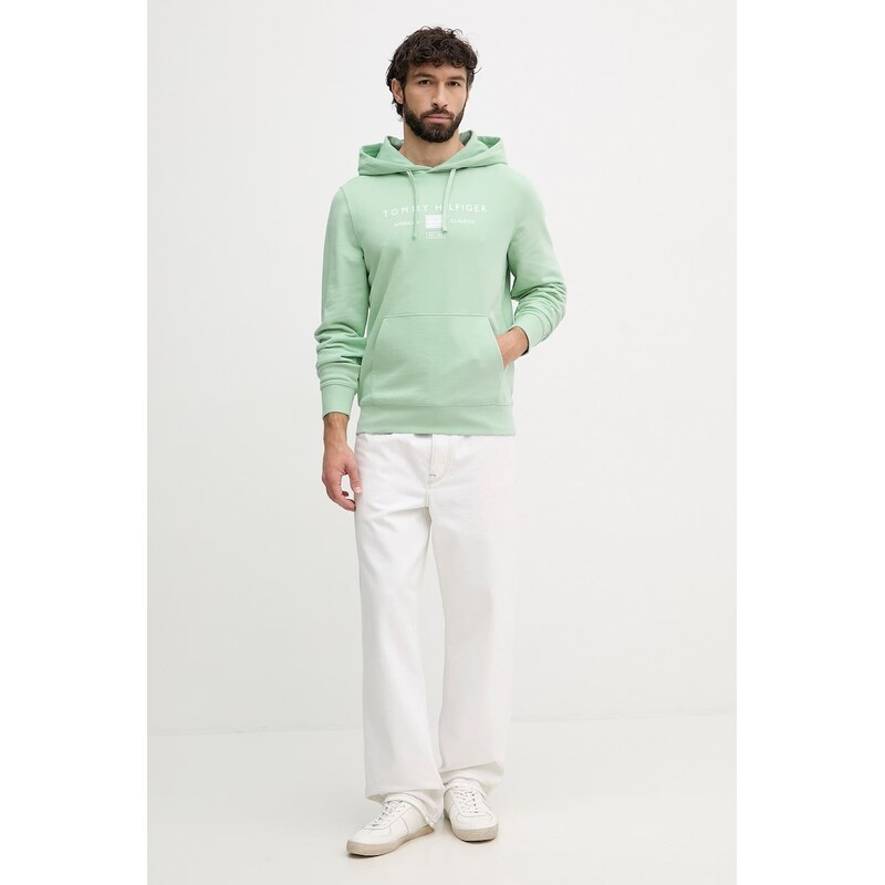 Tommy Hilfiger mikina s kapucí pánská bavlněná