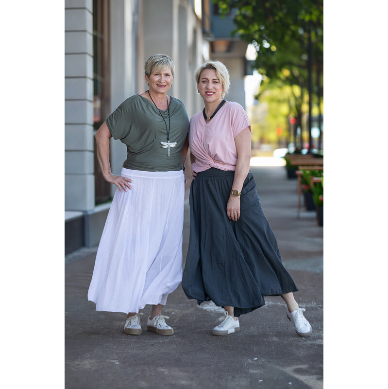 Italy fashion Dlouhá sukně ORCHESTA Barva: Bílá, Velikost: UNI: