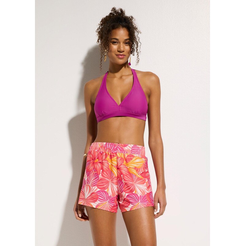 bonprix Bikiny s ramínkem kolem krku a spodní díl (3dílná souprava) 115382936