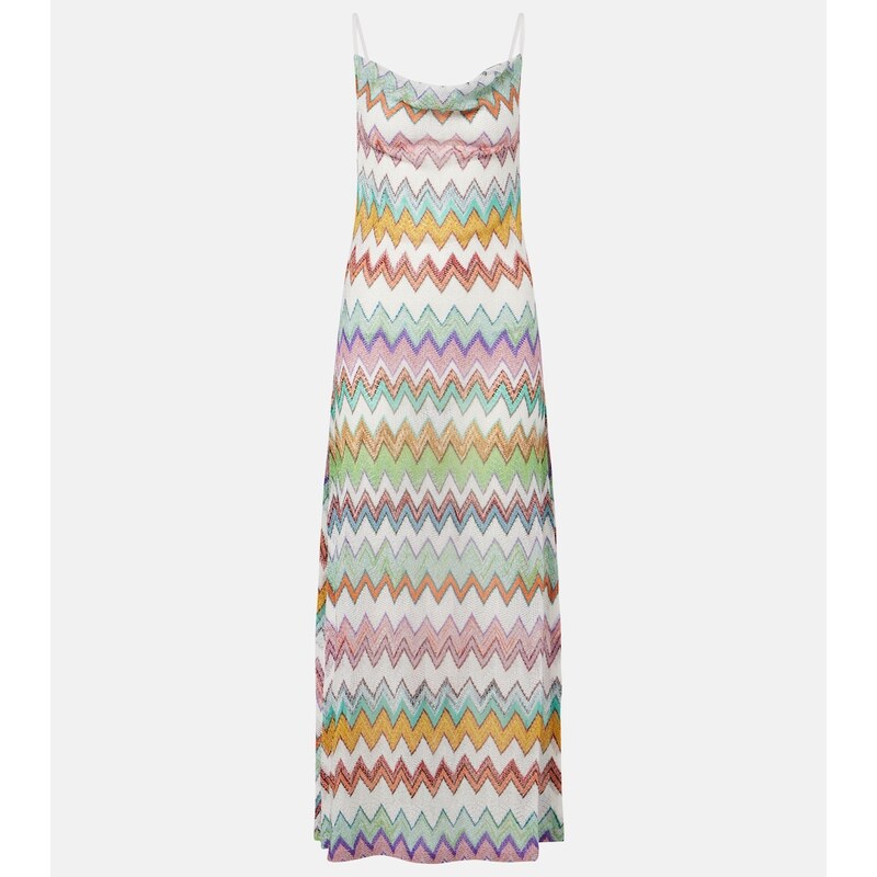 Missoni Zigzag lamÃ maxi dress