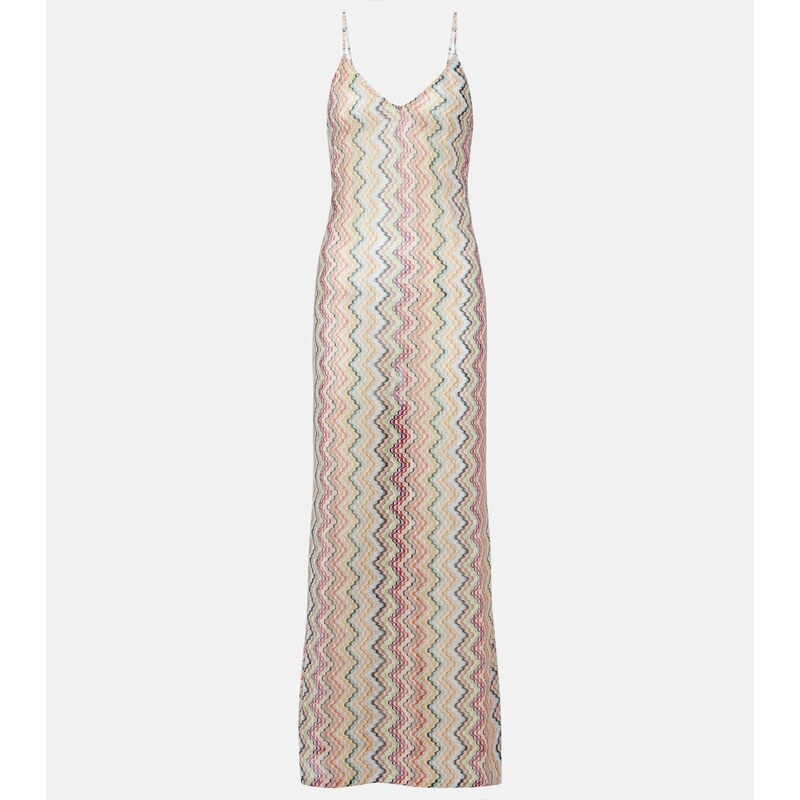 Missoni Zigzag lamÃ maxi dress