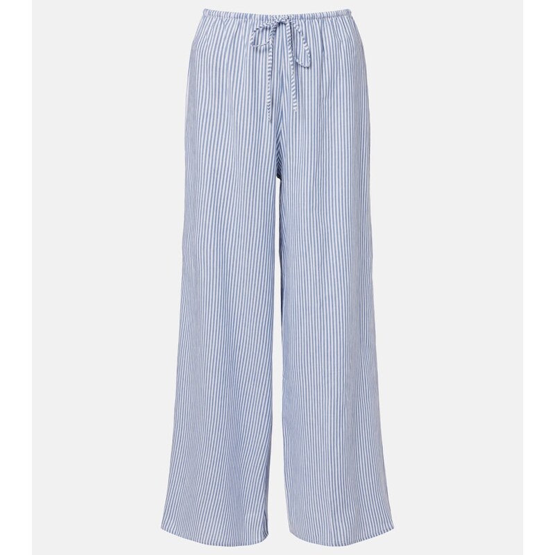Montce Striped cotton wide-leg pants