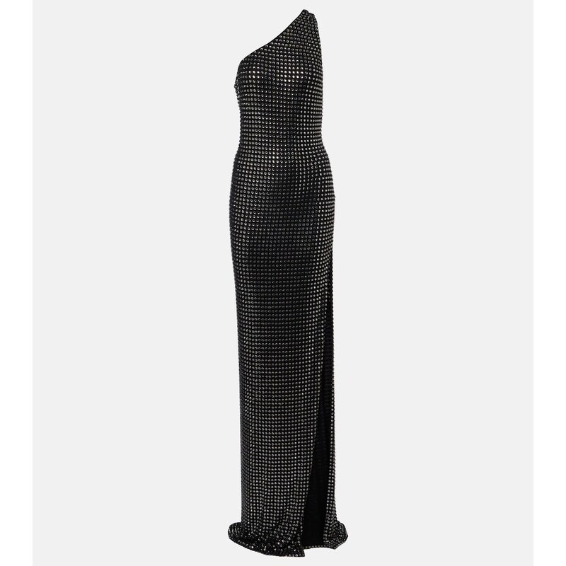 Gucci Embellished one-shoulder jersey gown