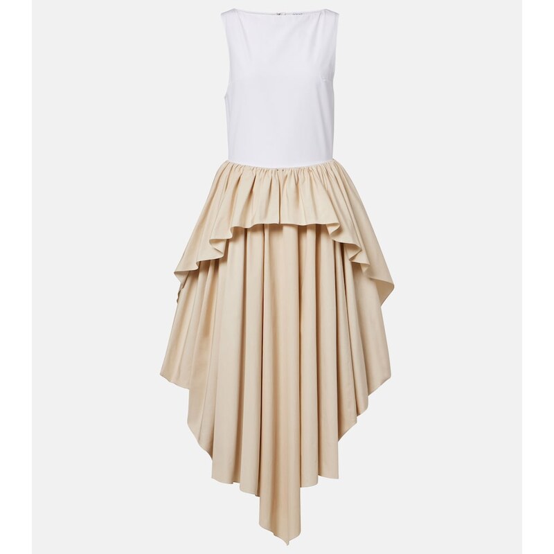 Loewe Paulas Ibiza cotton poplin midi dress