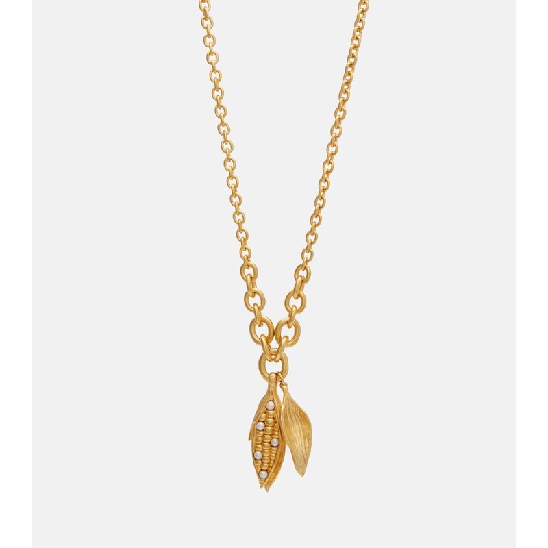 Chloe ChloÃ Faux pearl-embellished chain necklace