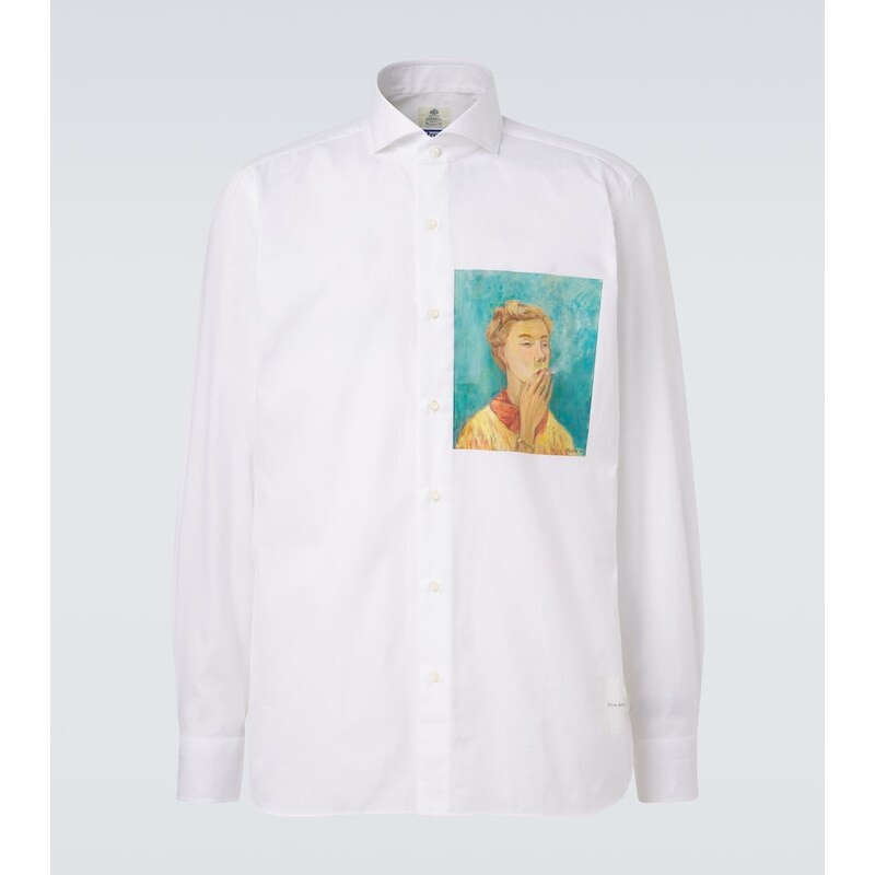 Junya Watanabe x Luigi Borrelli printed cotton shirt