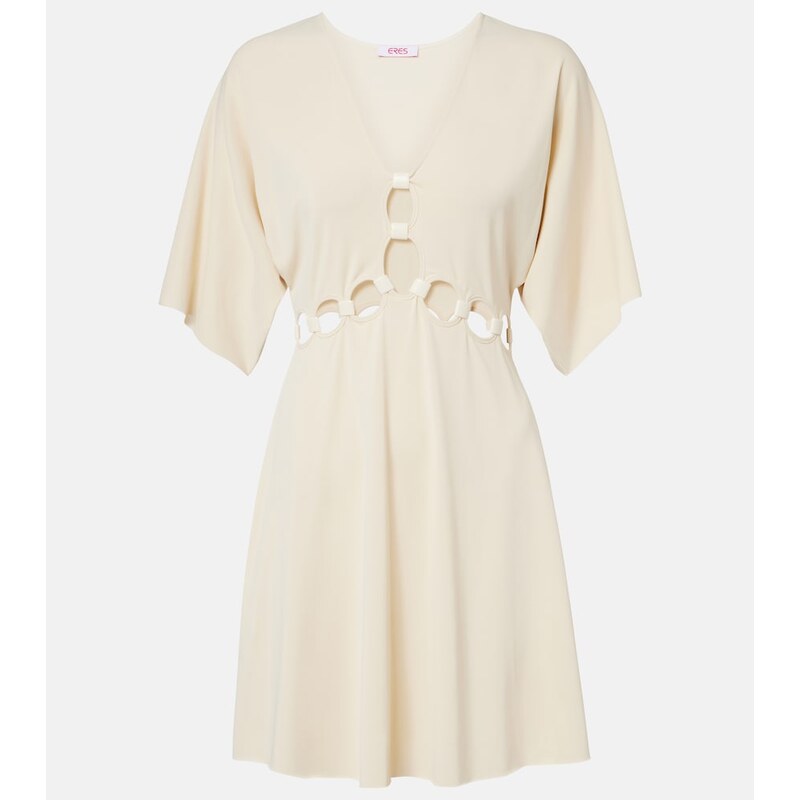 Eres Connection cutout jersey minidress