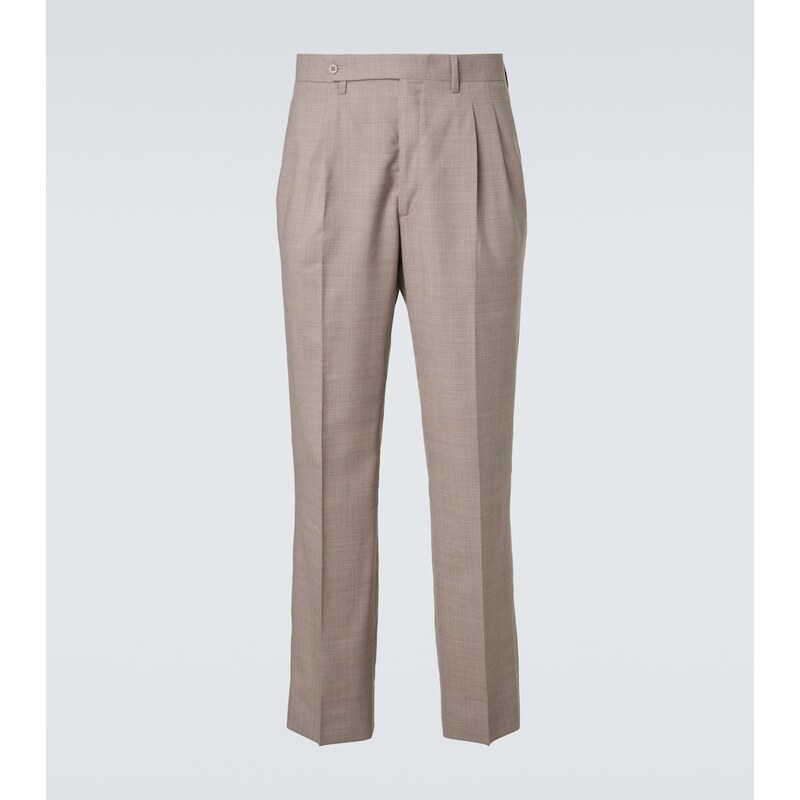 Stòffa Pleated wool wide-leg pants