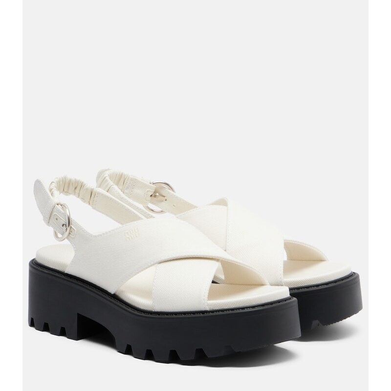 Miu Miu Platform slingback sandals