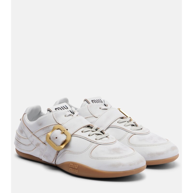 Miu Miu Gymnasium leather sneakers