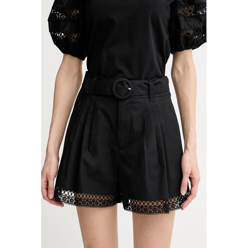 Twinset elegantní šortky dámské bavlněné s elastanem 115481914