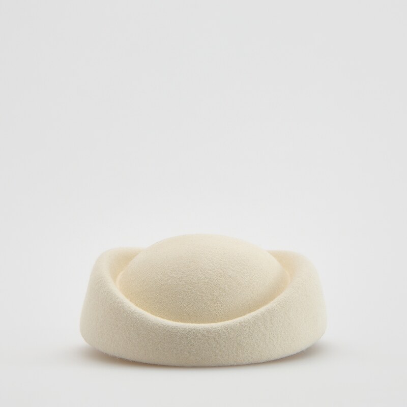 Reserved - LADIES` BERET - krémová 115387439