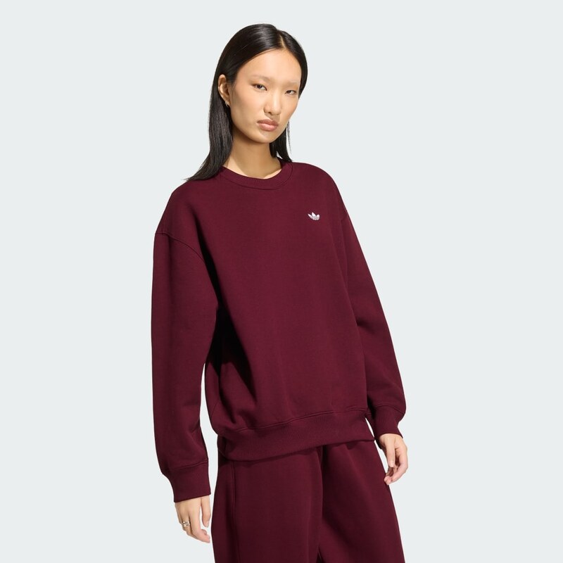 Adidas Flísová mikina ESSENTIALS CREW LONG OS