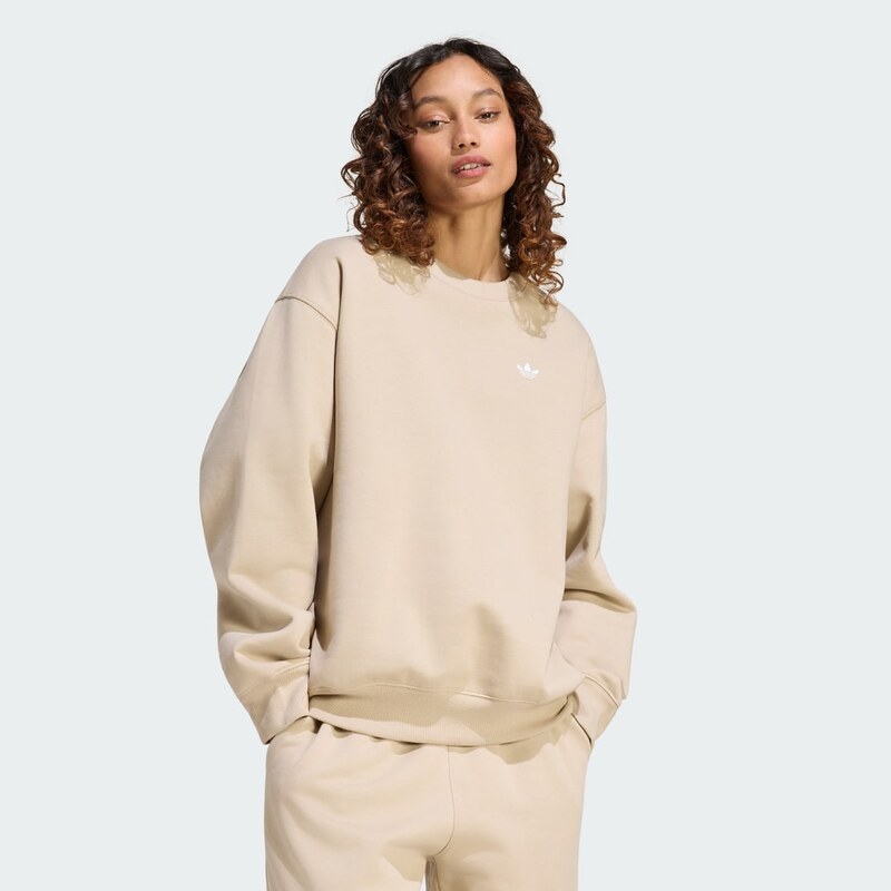 Adidas Flísová mikina ESSENTIALS CREW LONG OS