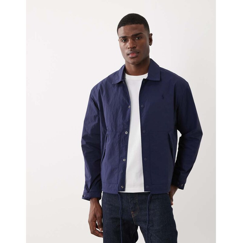Polo Ralph Lauren icon logo windbreaker jacket in navy