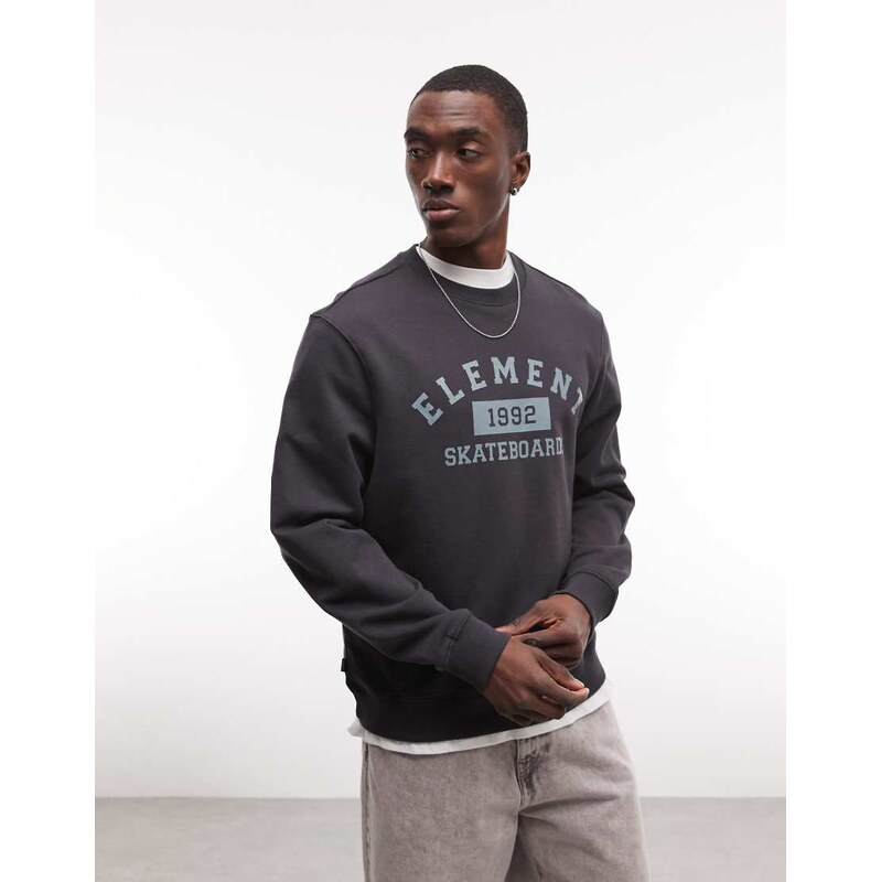 Element graphic sweatshirt in black-Blue