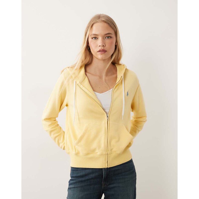 Polo Ralph Lauren full zip sweatshirt in yellow