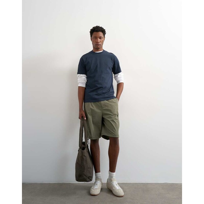 Topman classic fit t-shirt in navy