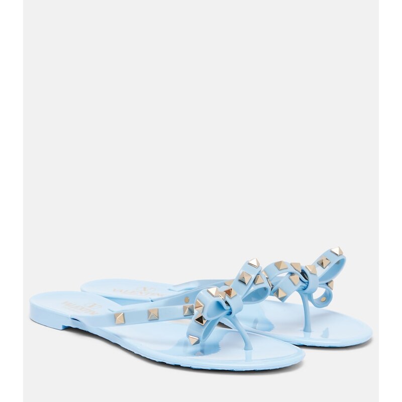 Valentino Garavani Rockstud PVC thong sandals