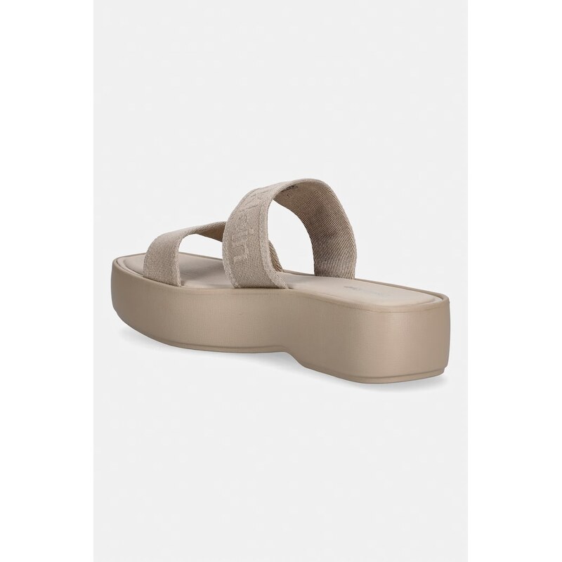 Calvin Klein pantofle dámské FLATFORM SNDL WEBBING