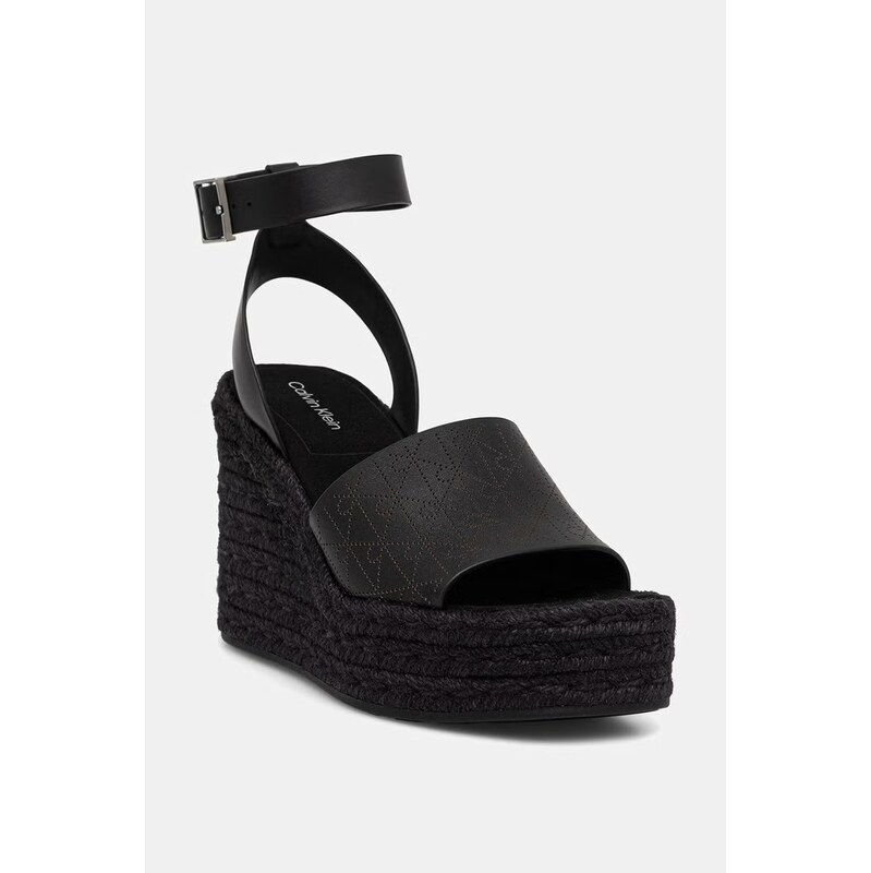 Calvin Klein sandály WEDGE ESPAD 70 AOP LTH