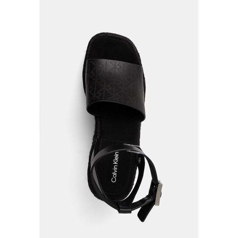 Calvin Klein sandály WEDGE ESPAD 70 AOP LTH