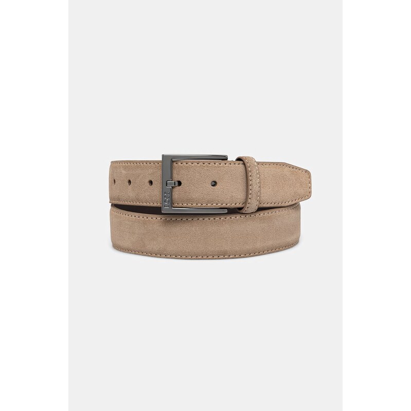 BOSS pásek pánský kožený Elloy-Sd-GmSt_Sz35