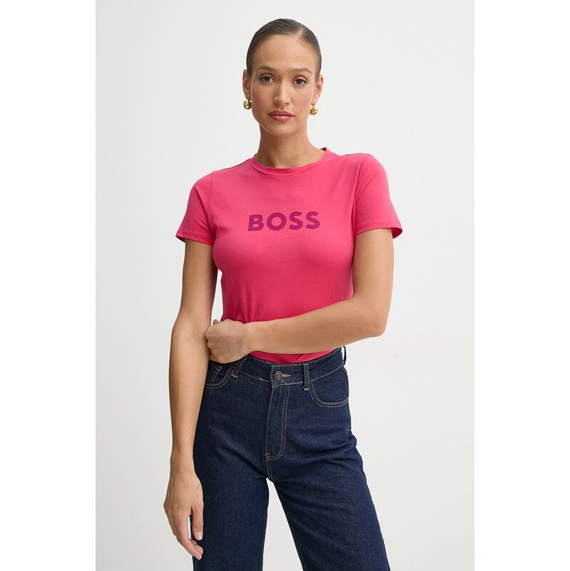 Bavlněné tričko BOSS Orange C_Elogo_5 110535717
