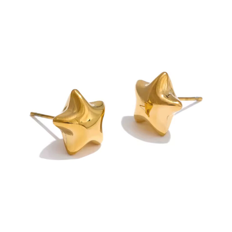 Victoria Filippi Stainless Steel Náušnice ve tvaru hvězdy Anita Gold - 115392858