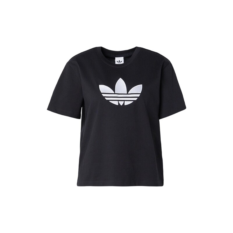 ADIDAS ORIGINALS Tričko TREFOIL černá / bílá