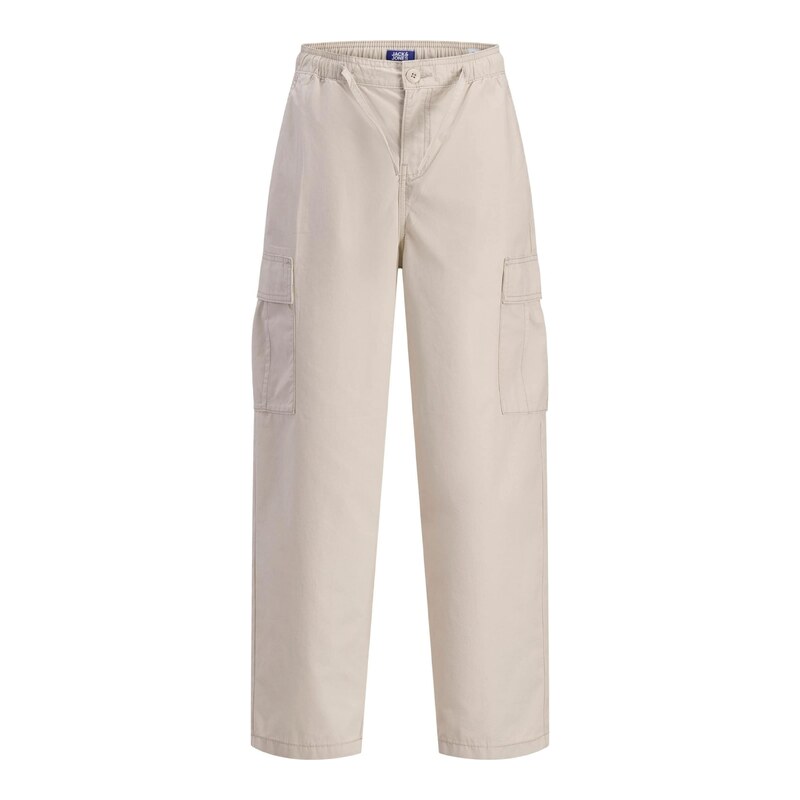 Jack & Jones Junior Kalhoty JPStevan Crisp světle šedá
