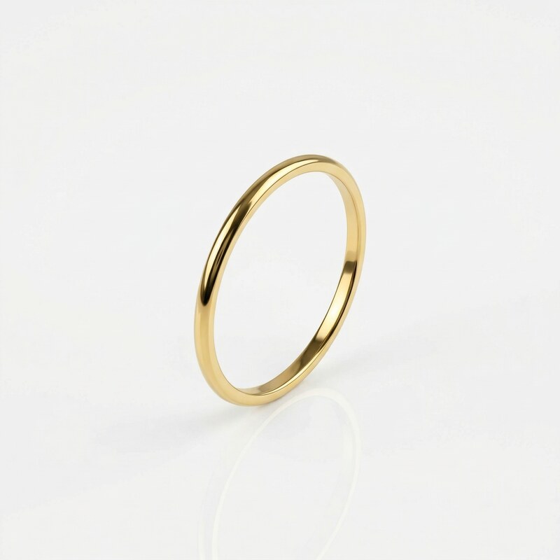 Minimalistický ocelový pozlacený prsten - Meucci DR087 115400786