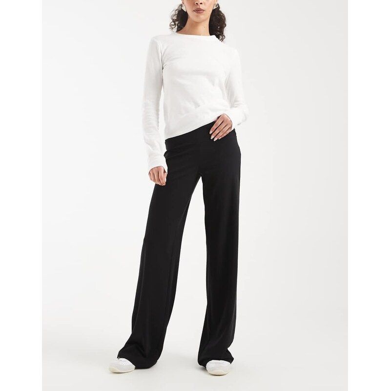 Cotton On honey ruched trouser in black