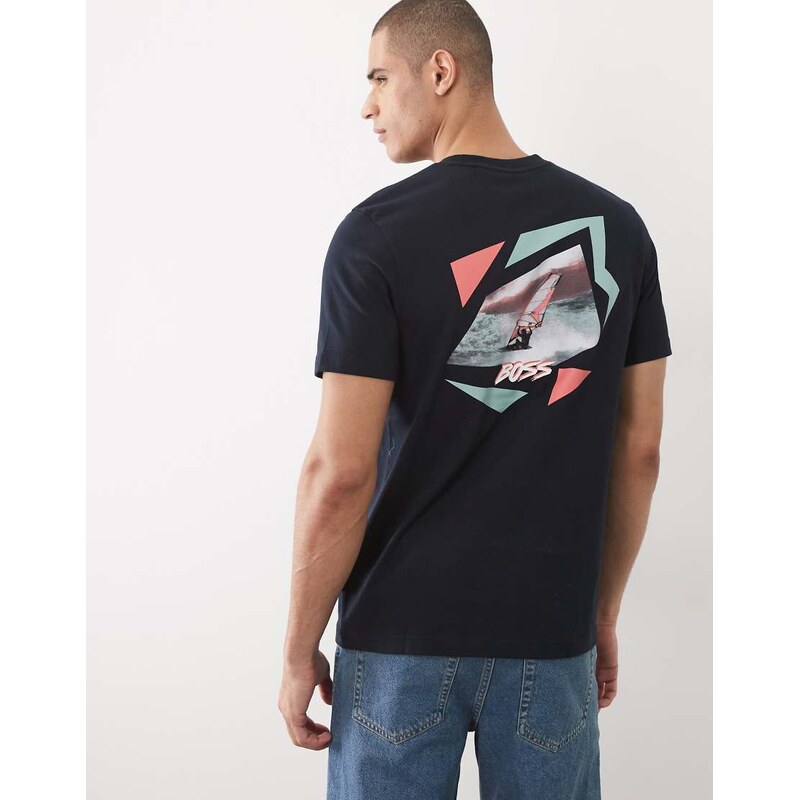 BOSS Orange Hugo Boss regular fit graphic short sleeve in dark
