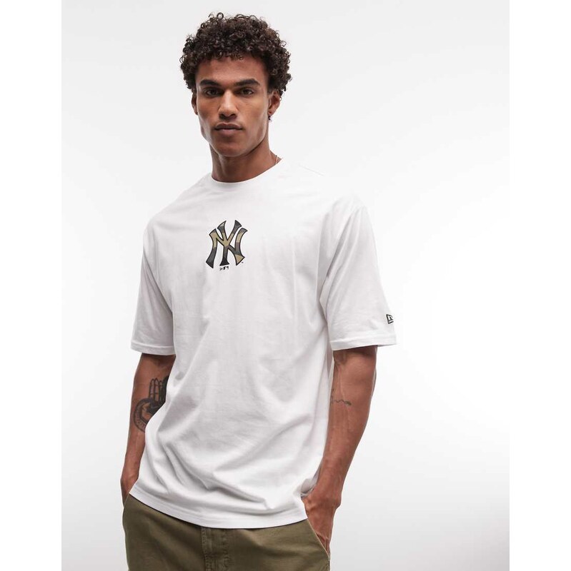 New Era NY Yankees camo infill logo short sleeve oversized t