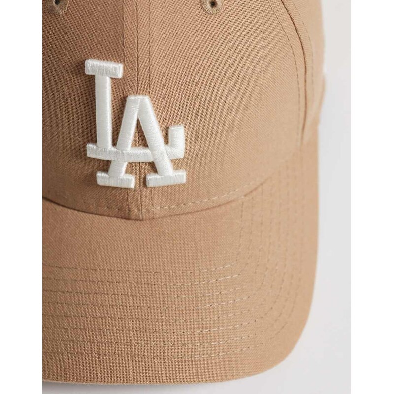 New Era LA Dodgers womens 9forty linen cap in beige-Neutral