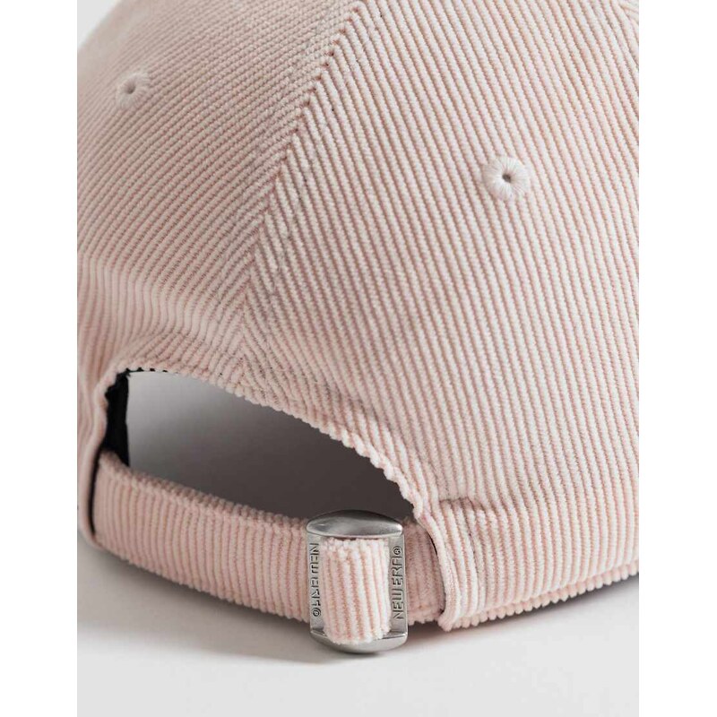 New Era LA Dodgers womens 9forty mini logo cord cap in pink