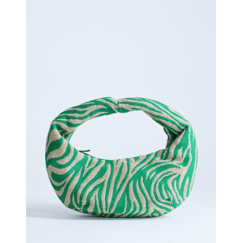 Topshop Giane medium canvas scoop bag in green