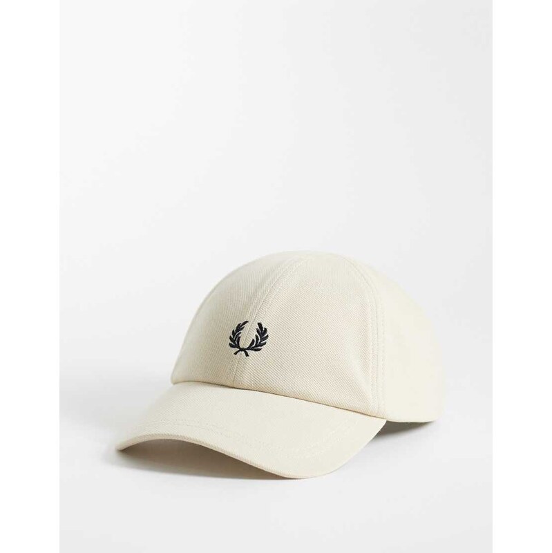 Fred Perry pique classic cap in oatmeal-Neutral 115403128