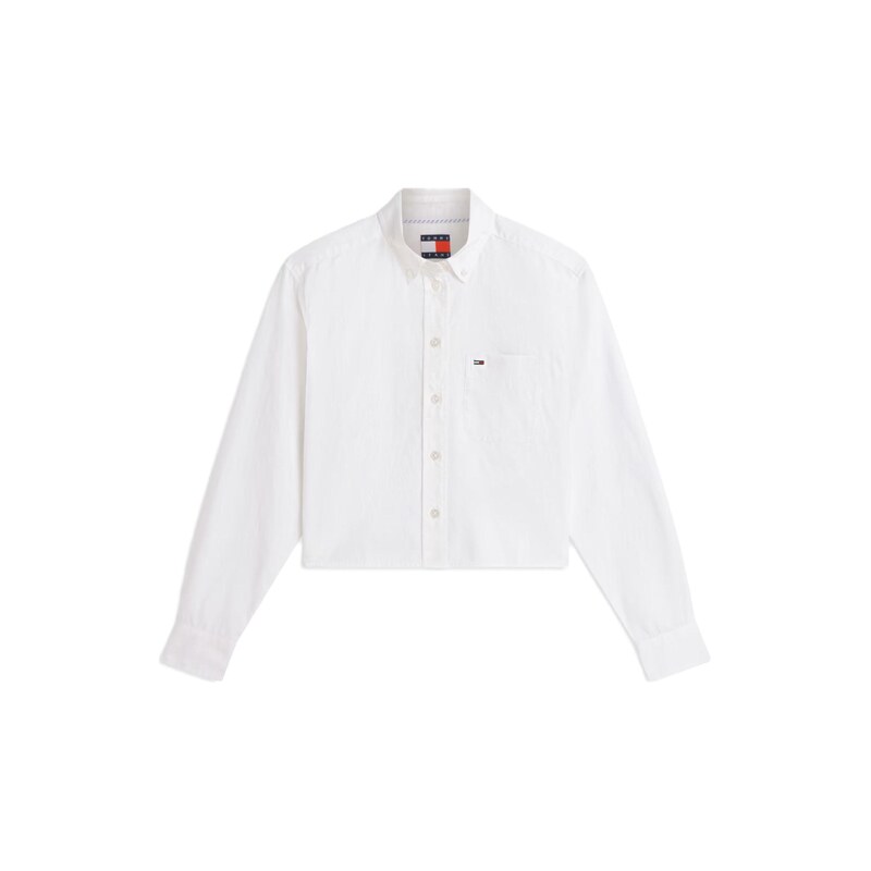 Tommy Jeans Halenka Relaxed Fit Cropped námořnická modř /